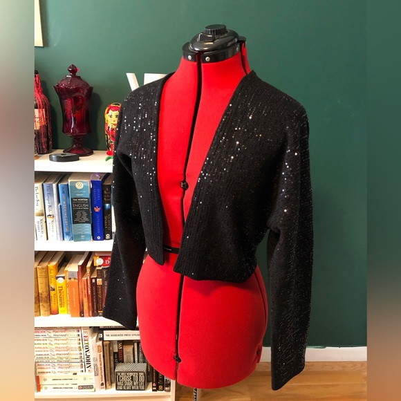 3/$30 NWOT Maeve Artemia Sequined Cardigan (XS/S) - Picture 5 of 8